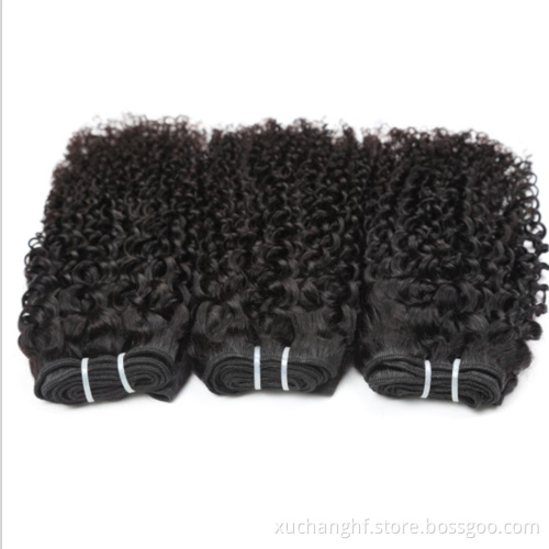 Raw Virgin Burmese Curly Hair Bundle,Pineapple Curly Hair,Pineapple Curly Wave Human Hair Extension For Black Women